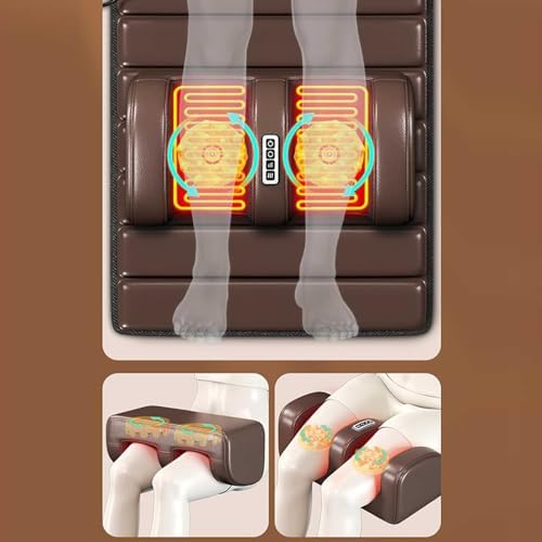 Full Body Massage Mat with Heating,Massage Pad with 20 Neck Shiatsu Kneading Massage Heads,10 Vibrating Motors for Relieving Neck Back Lumbar Leg Muscle Relaxation