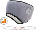 2 in 1 Earmuff Sleep Mask Plush Sleeping Mask Eyemuff Eye Cover for Warm Relax Plush Blindfold Eyes Soundproof Earplugs (1Pcs Grey)