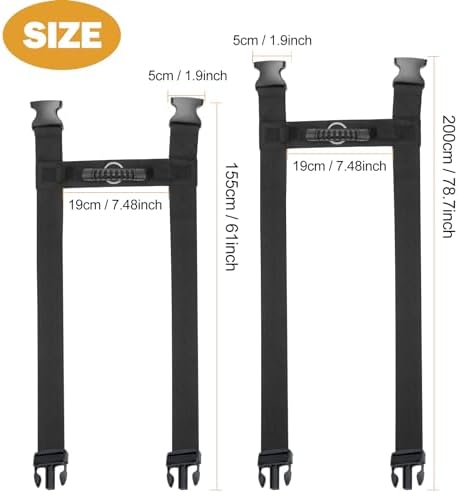 Carrying Strap with Handle, Handheld Belt for Safely Moving and Lifting Heavy Boxes, Adjustable Belt, H-Shaped Style Carry Straps, Suitable for Cylinder, Camping Mat(78.7 inch)