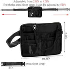 Cedilis Nurse Fanny Pack with Medical Gear Pockets, Tape and Stethoscopes Holder, Multi Compartment Nurse Organizer Pouches,Nursing Belt Bag for Nurse Tool and Supplies, Student and Nurse Use