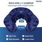 REVIX Microwave Heating Pad for Neck Shoulders and Back, Weighted Hot Neck Shoulder Wrap with Herbal Aroma, Microwavable Moist Heat Warmer, Scented