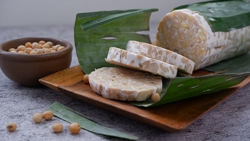 Tempeh Starter Culture with Rhizopus Spores - Make Delicious Tempeh at Home, High Protein Rhizopus Tempeh (Rhizopus oligosporus) - Net Weight: 0.7oz. DIY Plant Based Meat. Gluten Free, Non-GMO.