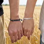 MEALGUET Matching Couple Bracelets for Men Women : His Hers Stainless Steel Cuban Link Chain Bracelets Set for Boyfriend Girlfriend Husband Wife, Romantic Gifts for Valentines Birthday Anniversary