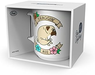 Genuine Fred SAY ANYTHING MUG, DRAGGIN, 16 Ounce Ceramic Mug, White, Dishwasher Safe