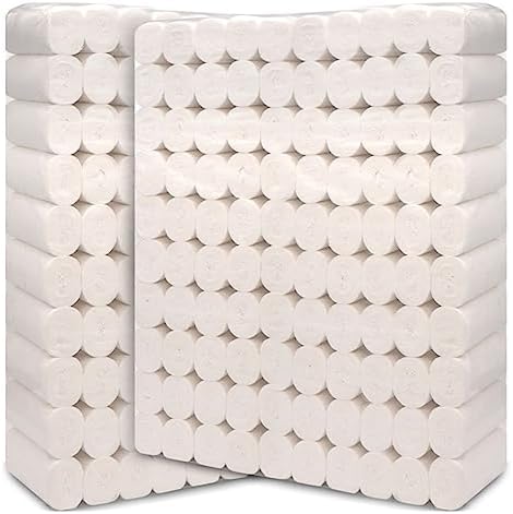 Toilet Paper Family 4-ply Toilet Paper Natural Wood Pulp Strong Thickened Household Kitchen Toilet Paper