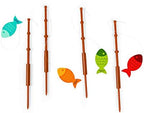 Fun Express Little Fisherman Fishing Pole Picks Set of 25 - Fishing Birthday Party Decorations & Cake Toppers | Fish Party Favors for Baby Shower, Retirement & Lake Themed Celebrations