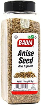 Badia Anise Seed, Whole Anise Seeds, 16 oz - Premium Spice for Cooking & Baking, Sweet Licorice Flavor