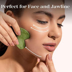 BAIMEI IcyMe Gua Sha Facial Tools Face Massager for Skin Care, Relaxation and Reduce Wrinkles Puffiness Skin Care Tools, Self Care Gift for Men Women - Green