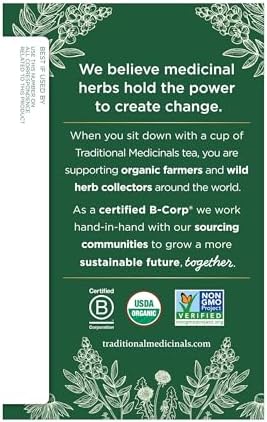 Traditional Medicinals Tea, Organic Ginger, Healthy Digestion, Pleasantly Spicy & Warming, 16 Tea Bags