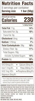 CLIF Nut Butter Bar - Peanut Butter - Energy Snack Bars - Non-GMO - USDA Organic - Plant Based - Low Glycemic - 1.76 oz. (5 Pack)