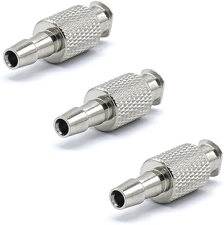 3PCS Metal NIBP Cuff Connector, BP04 Blood Pressure Monitor Cuff Connector, Air Hose Adapter