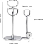 Grandslam Shaving Razor and Brush Stand, Stainless Steel Shaving Razor Holder, Compatible with Long and Short Handle Safety Razor, Straight Razor and Barber Razor