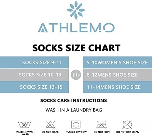 Diabetic Socks for Men & Women, No-Binding Knee High Socks 4 Pairs