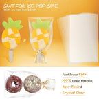 Shappy 200 Pieces Cellophane Treat Bags 4x6 inches Ice Lolly Bags Set 100 Pcs Clear Treat Bag with 100 Pcs Twist Ties Cake Plastic Bag for DIY Making Dessert Supplies Chocolate Cookie Wrapping