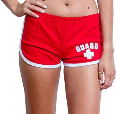 BLARIX Womens Guard Shorts (Red, Large)