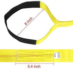 Lift Sling Straps, JCHL 6.5'X2 Heavy Duty Flat Eye Lift Sling 13,000 lbs Capacity Lifting Straps Nylon Tree Saver Recovery Strap Web Sling Winch Strap 2-Pack