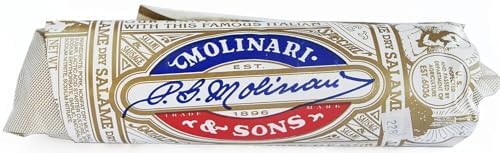 Molinari & Sons Italian Dry Salame – Traditional Dry-Cured Italian Meats – Authentic Flavor, Charcuterie-Ready, Gluten-Free, Made in San Francisco Since 1896 (Dry Salami)