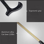 Multifunctional Non-Slip Walking Stick Umbrella for The Elderly Outdoor Sunshade Mountaineering Straight Handle Umbrella Wind and UV Protection