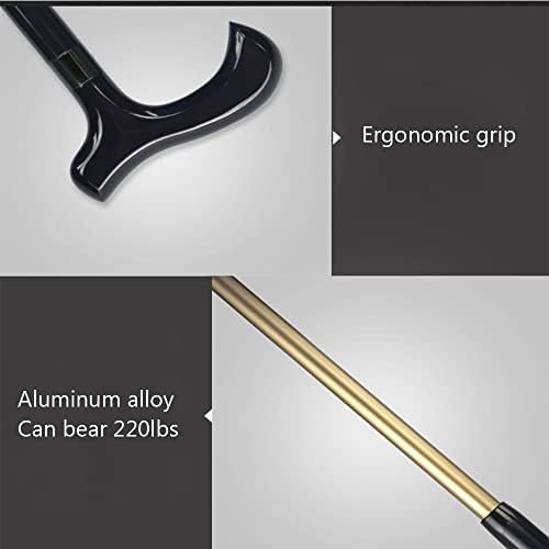 Multifunctional Non-Slip Walking Stick Umbrella for The Elderly Outdoor Sunshade Mountaineering Straight Handle Umbrella Wind and UV Protection