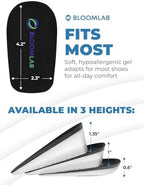 Orthopedic Heel Lift Inserts for Heel Pain & Leg Length Discrepancy – Soft Gel Cushioned Heel Cups, 3 Height Options (0.6”, 1”, 1.35”), Standard Width, Men & Women, 1 Pair