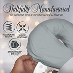 LONDON LINENS Soft & Heavy Microfiber Massage Tables Face Cradle Covers Cozies Fitted- 4 Pieces (4, Stone)