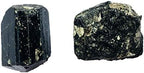 2 PCS Bulk Rough Black Tourmaline Crystals Large Raw Natural Stones Reiki Crystal Healing Wholesale Lot (2-3cm)