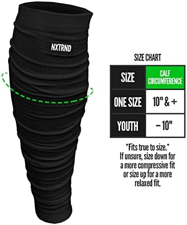 Nxtrnd Football Leg Sleeves, Calf Sleeves for Men & Boys, Sold as a Pair