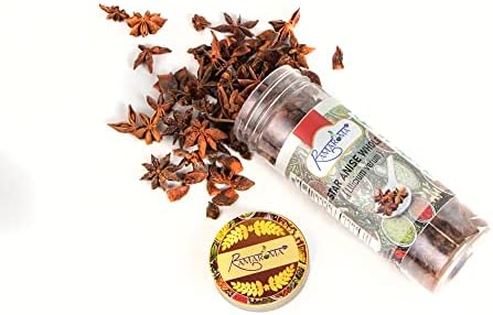 Star Anise Seeds, Whole Pods (Badian Khatai) Spice, 1.5oz (42g) All Natural | Gluten Friendly | NON-GMO | Vegan