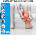 Wonderwin Gel Heel Cups,Breathable Heel Protectors for Cracked Heels, Heel Spurs, Plantar Fasciitis,Medical-Grade Heel Cups for Men & Women's Heel Pain Relief (Clear), 2pairs-White