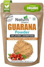 Organic Guarana Powder - 1,000 mg Per Serv | 100 Grams / 3.5 Oz | Brazilian Herbal Extract, Bulk Superfood, Coffee Substitute, Vegan Friendly