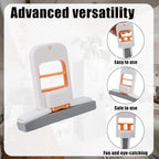 Mini Foldable Desktop Mop with 3 Sponge Strips, Portable Self-Squeeze Cleaning Tool Wet & Dry Use Small Spaces Short Hand Mop for Kitchen Counter Countertops Bathroom Glass & Car Interior