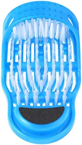 EVERMARKET Simple Feet Cleaner, Magic Foot Scrubber, Exfoliating Easy Feet Cleaning Brush, Foot Shower Spa Massager Slippers for Unisex Adults