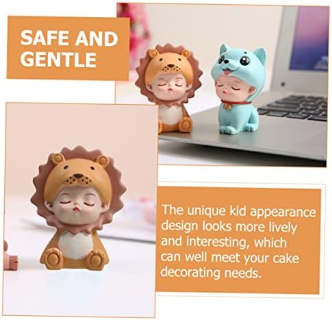 Chic Resin Cake Decoration Boys and Girls Cake Ornaments Birthday for Dessert Ornament