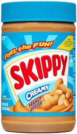 SKIPPY Peanut Butter, Creamy, 7 g protein per serving, 16.3 Ounce (Pack of 12)