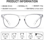 Stylish Safety Glasses, Clear Anti-Fog Anti-Scratch Protective Glasses For Men And Women