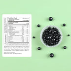 Cobakey Black Sprinkles for Cake Decorations Edible Pearl Sprinkles for Cupcake Toppers Wedding Party Valentines Halloween Christmas Supplies 3.52 ounce