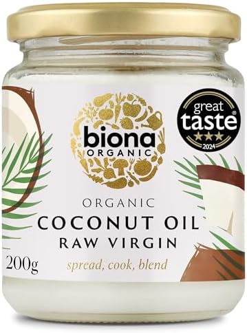 Biona Organic - Raw Virgin Coconut Oil - 200g (Pack of 3)