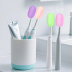Toothbrush Covers, 6 Pack Silicone Toothbrush Protective Covers, Replaceable Travel Cover Holders for Electric and Manual Tooth Brush Heads for Household Travel, Bathroom, Gym, Camping, Multicolor