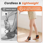 2PCS Cordless Ankle Heating Pads, Ankle Massager with Heat FSA Eligible Items List, Rechargeable Heated Foot Brace Wrap, 3 Vibration and Heating Modes, Auto Shut Off