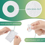Nuanchu 72 Pcs Callus Cushions Callus Pads for Bottom of Foot Round Corn Cushions Pads for Feet Soft Adhesive Felt Corn for Ball and Side of Foot, Pain Relief from Shoe