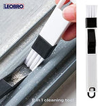 LEOBRO Groove Gap Cleaning Tools, Handheld Door and Window Track Brushes, Air Conditioning Shutter Cleaner, Pack of 4