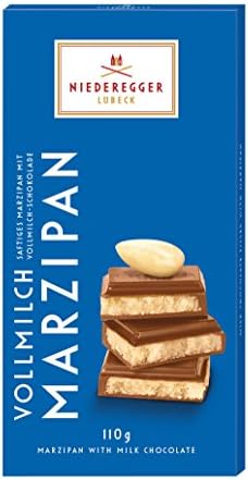 Niederegger Marzipan Tafel Classic Whole Milk 110g Stuffed milk chocolate with marzipan (50%)