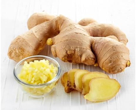 Ginger Root, Whole fresh Ginger Rhizome aka (Root). 8 ounces of root, Ginger is a spice that comes from the rhizome (or root) of the flowering plant Zingiber officinale. COOL BEANS N SPROUTS brand.