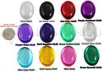 40x30mm Large Flat Back Oval Acrylic Cabochons Rhinestones Plastic Gems Embellishments for Crafts, Costumes, Card Invitations, Jewelry, Cosplay - 4 Pieces (Purple Violet H132)