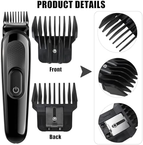 8 Pack Black Clipper Guards Snap-on Blade Attachment Combs Fit for Andis pm-t, pmt-2, D-4, D-5, D8, GI, GTO, slii, rt-1, for Babyliss FX787G, FX787BN, FX787RG, FX787S, FX787GDB, FX726, FX797