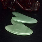 Gua sha Board Natural Jade Gua Sha Scraping Massage Tools, Stone Guasha Board for Face and Body Caring, SPA Acupuncture