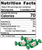 Sperlari "Menta" Mint Hard Candy Bulk Bag, Individually Wrapped Italian Sweets, 1 Kg / 2.2 Lbs Bag (1-Pack)