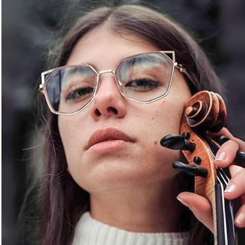 Firmoo Blue Light Blocking Reading Glasses for Women, Stylish Anti Eyestrain Cat Eye Computer Glasses, S985