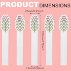 Honbay 100PCS Fashion Flower Disposable Perfume Test Strips Essential Oils Paper Test Strips Smelling Test Paper White Testing Strips Aromatherapy Fragrance Tester Strips