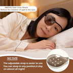 AMZVIO 2pcs Eye Shield After Cataract Surgery Dark Clear Eye Patch Plastic Guard with Strap for Adult Sleeping or Go Out,Reduce The Sensitivity of The Eyes to Light (Dark Clear + Black Strap)